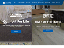 Tablet Screenshot of dunlopflooring.com.au